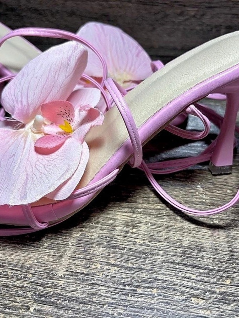 Pink Floral Heels EU 36